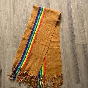 Soft Vintage Rainbow Scarf